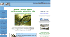Desktop Screenshot of immunehealthscience.com