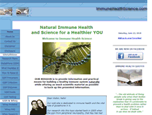 Tablet Screenshot of immunehealthscience.com